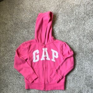 GAP Pink Hooded Sweatshirt with Full Zipper